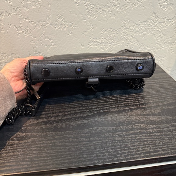 Rebecca Minkoff Black Leather Cross Body Bag - Picture 11 of 16